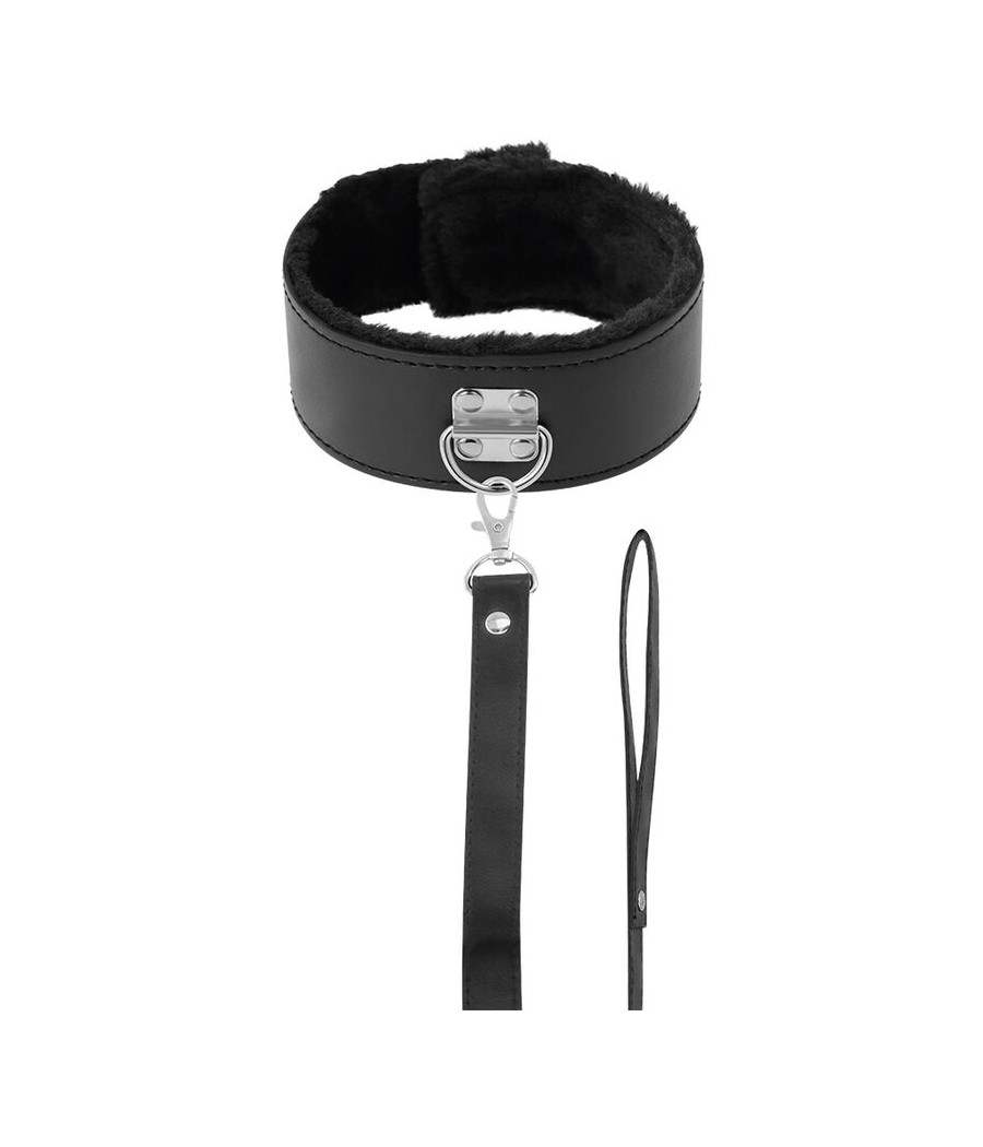 DARKNESS - COLLANA FODERATA CON CATENA IN TITANIO