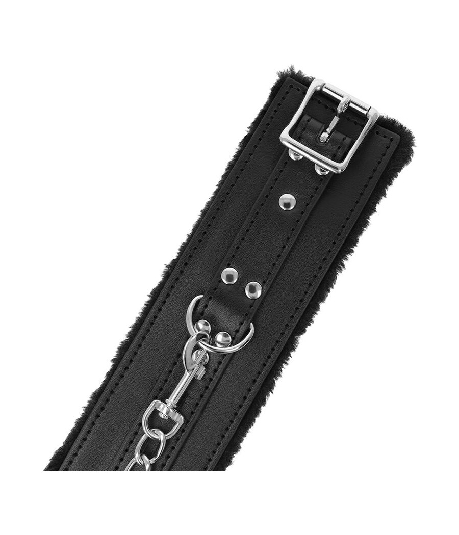 DARKNESS - BLACK LINED BDSM HANDCUFFS