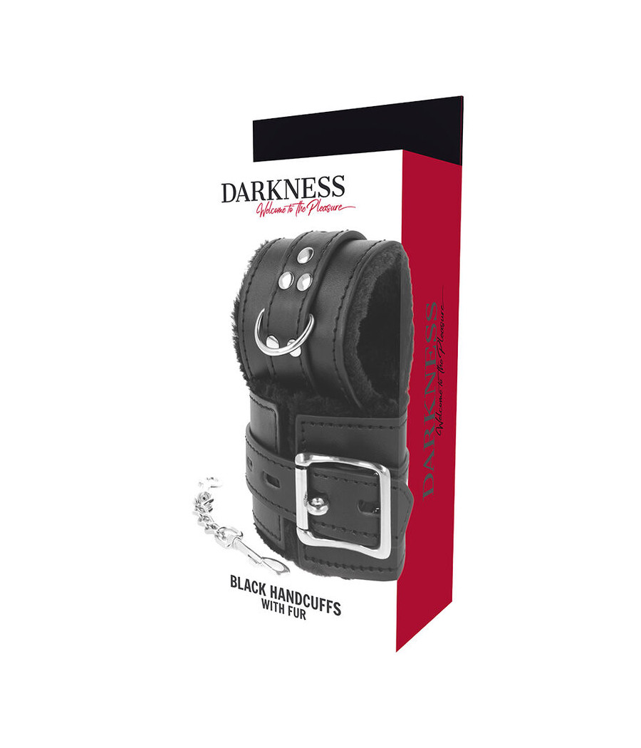 DARKNESS - MANETTE BDSM RIVESTITE NERE