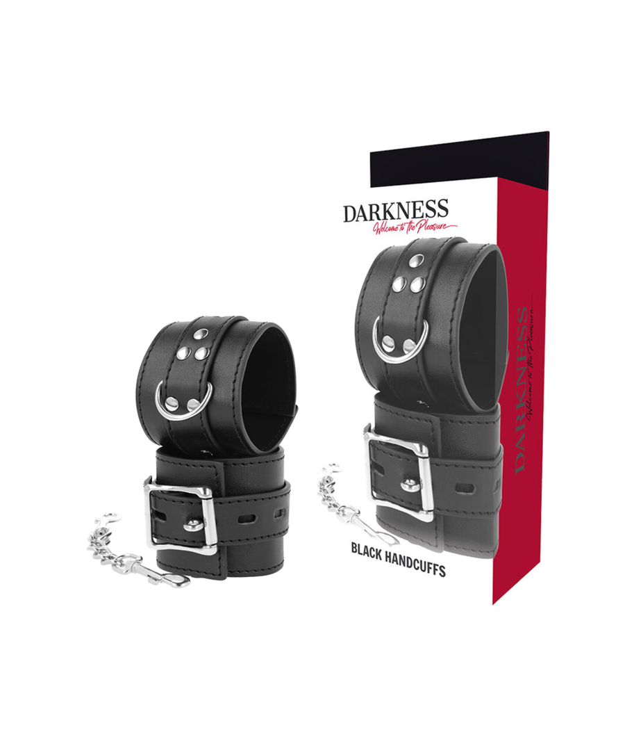 DARKNESS - MENOTTES EN CUIR NOIR