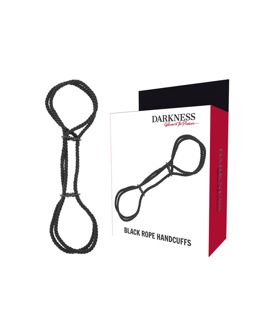 DARKNESS - 100% COTTON ROPE HANDCUFFS OR ANKLE HANDCUFFS