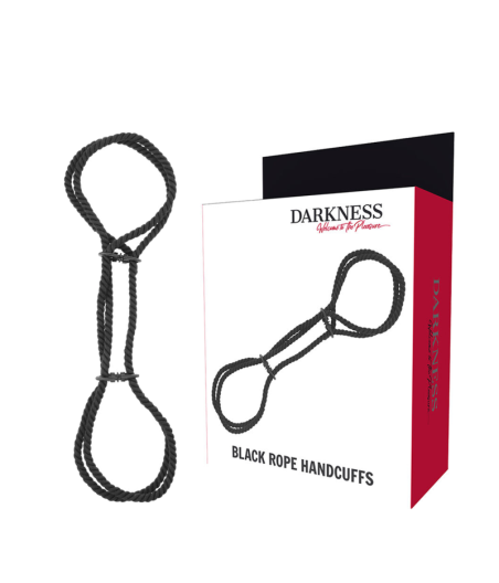 DARKNESS - 100% COTTON ROPE HANDCUFFS OR ANKLE HANDCUFFS
