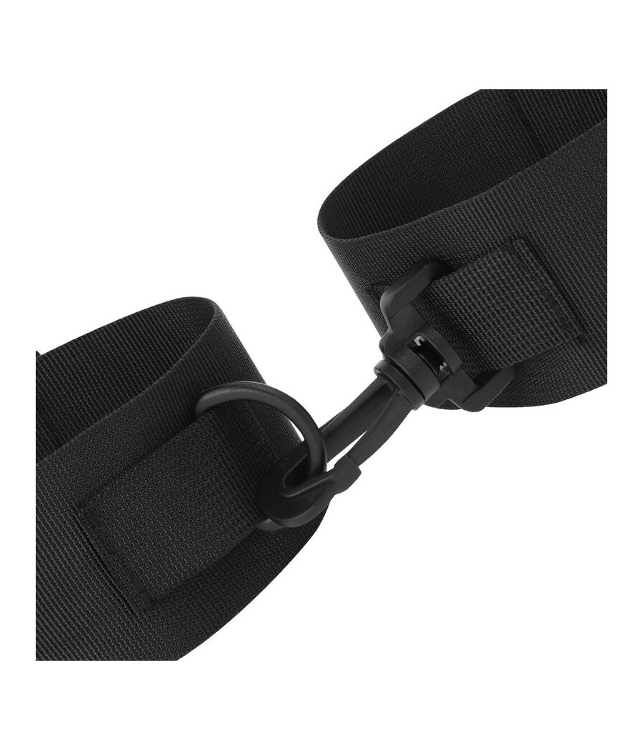 DARKNESS - BLACK NYLON ANKLE CUFFS