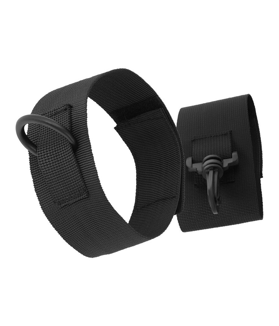 DARKNESS - BLACK NYLON ANKLE CUFFS