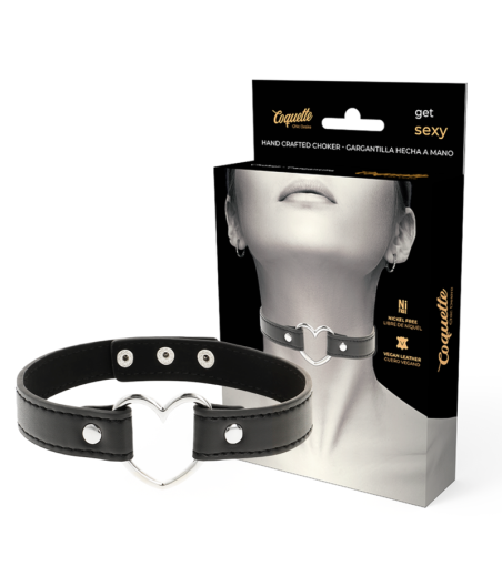 COQUETTE CHIC DESIRE - COLLAR CUERO VEGANO ACCESORIO WOMAN CORAZÓN