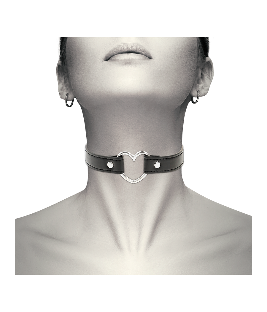 COQUETTE CHIC DESIRE - COLLANA IN PELLE VEGANA ACCESSORIO CUORE DONNA
