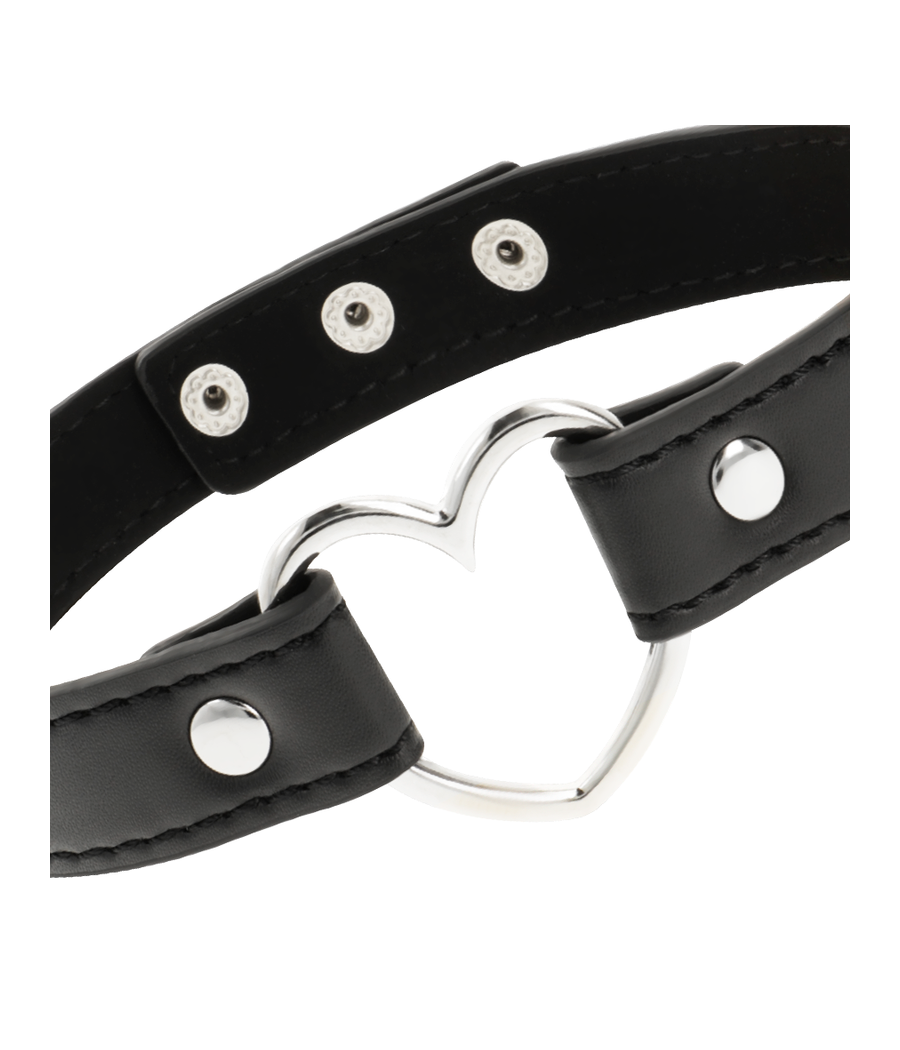 COQUETTE CHIC DESIRE - COLLIER CUIR VEGAN FEMME ACCESSOIRE COEUR