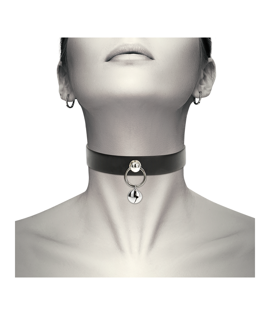 COQUETTE CHIC DESIRE - COLLANA IN PELLE VEGANA ACCESSORIO DONNA SONAGLIO/CERCHIO