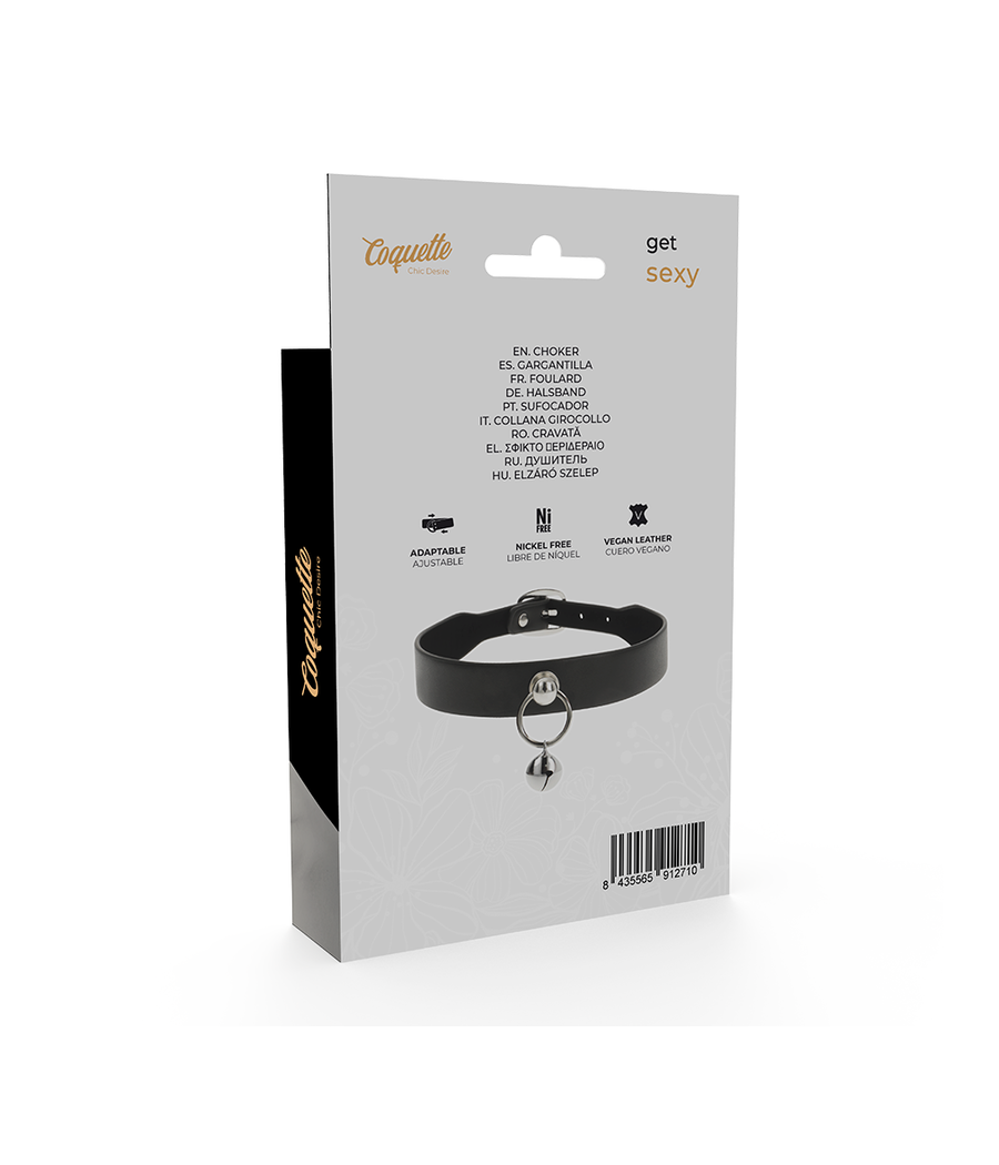 COQUETTE CHIC DESIRE - COLLANA IN PELLE VEGANA ACCESSORIO DONNA SONAGLIO/CERCHIO