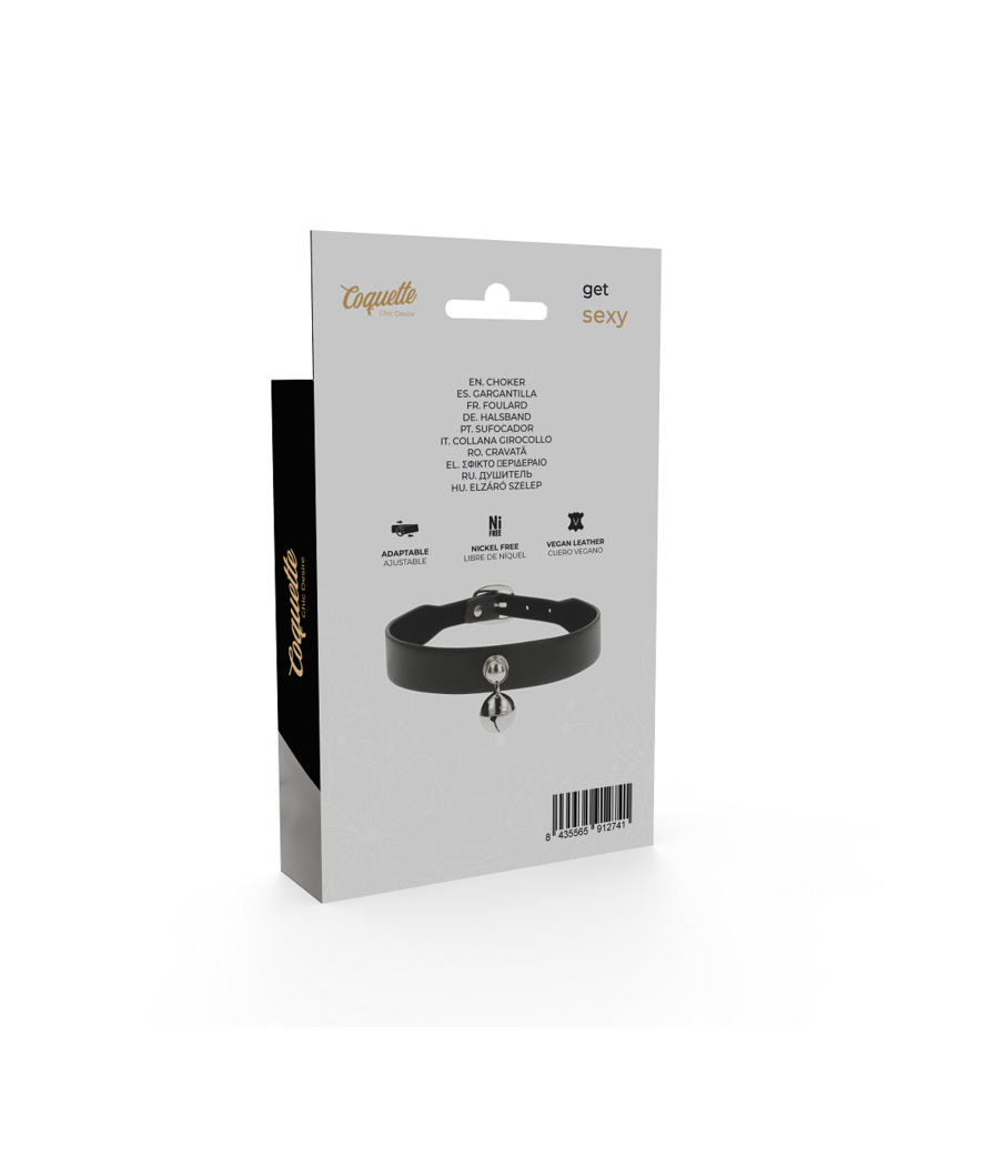 COQUETTE CHIC DESIRE - VEGAN LEATHER NECKLACE WOMAN RATTLE ACCESSORY