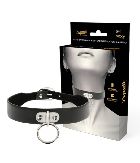 COQUETTE CHIC DESIRE - COLLANA IN PELLE VEGANA ACCESSORIO FETISH DONNA