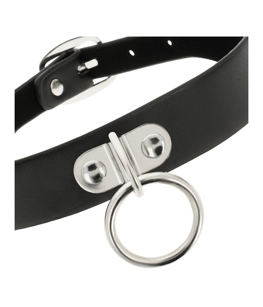 COQUETTE CHIC DESIRE - COLLIER EN CUIR VEGAN FEMME ACCESSOIRE FÉTICHE