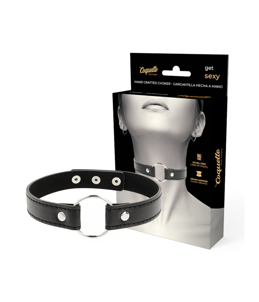 COQUETTE CHIC DESIRE - VEGAN LEATHER NECKLACE WOMAN ACCESSORY