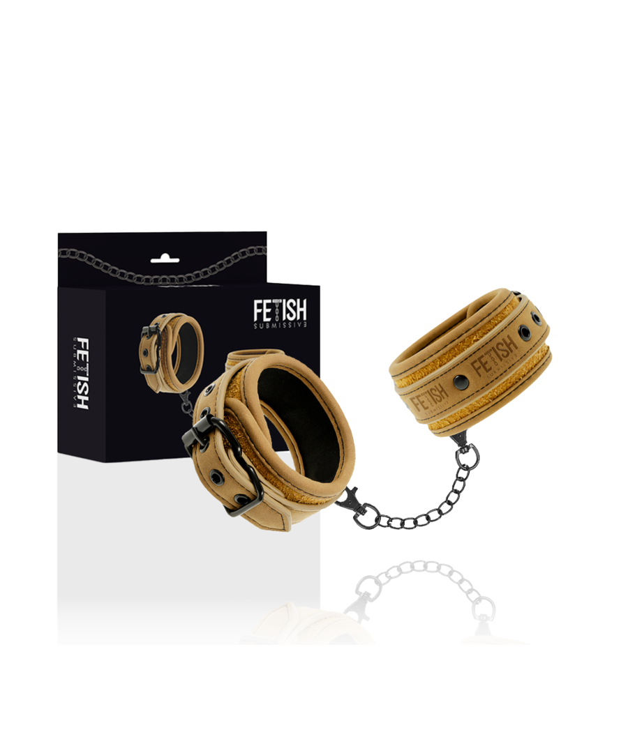 FETISH SUBMISSIVE ORIGIN - MANETTE IN PELLE VEGANA CON FODERA IN NEOPRENE