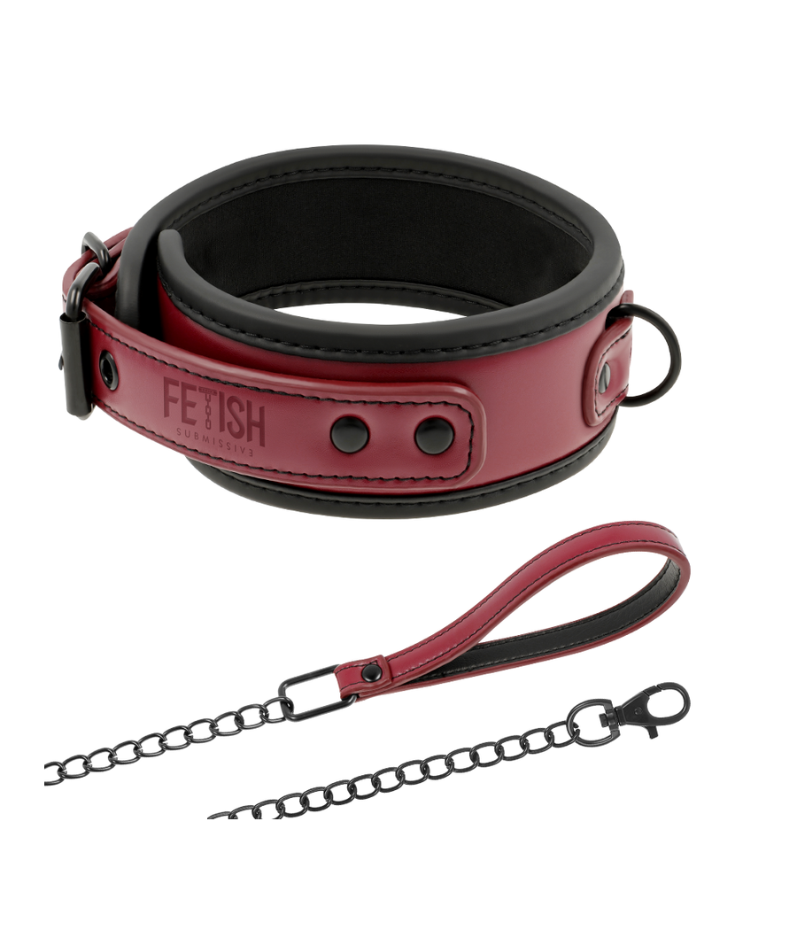 FETISH SUBMISSIVE DARK ROOM - NEOPRENE LINING CHAIN NECKLACE