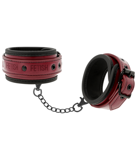 FETISH SUBMISSIVE DARK ROOM - MANETTE ALLA CAVIGLIA VEGAN IN PELLE CON FODERA IN NEOPRENE