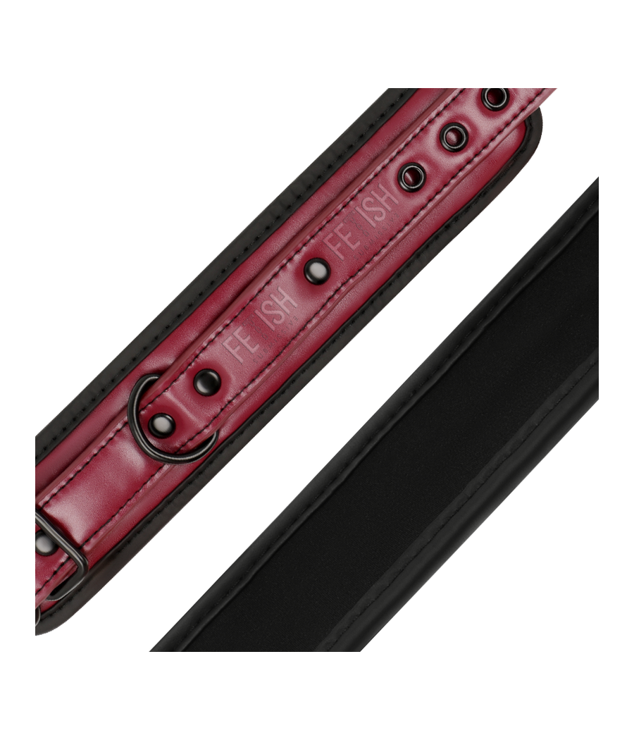 FETISH SUBMISSIVE DARK ROOM - ALGEMAS DE TORNOZELO DE COURO VEGANO COM FORRO DE NEOPRENE