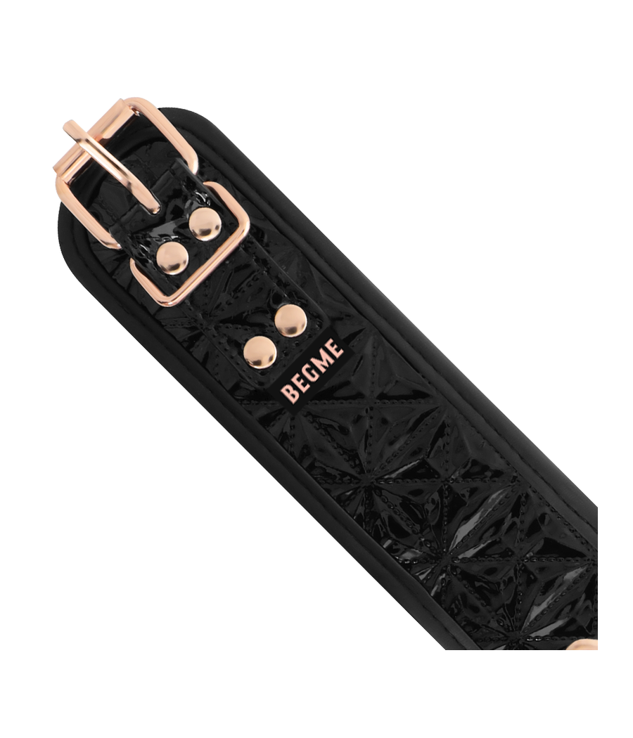 BEGME - BLACK EDITION PREMIUM VEGANER LEDERHALSBAND