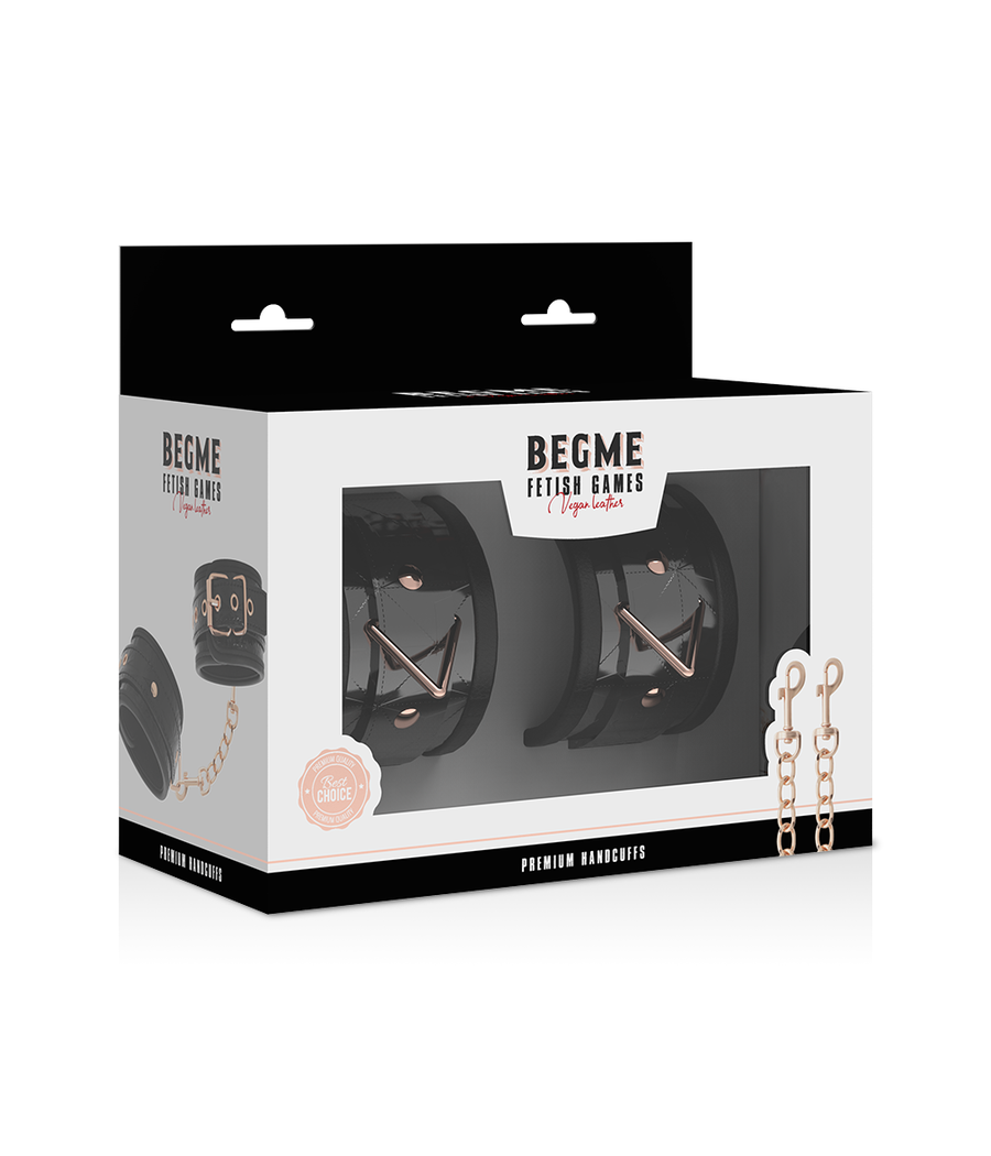 BEGME -  BLACK EDITION PREMIUM HANDCUFFS WITH NEOPRENE LINING