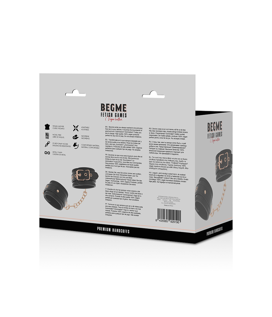 BEGME -  BLACK EDITION PREMIUM HANDCUFFS WITH NEOPRENE LINING