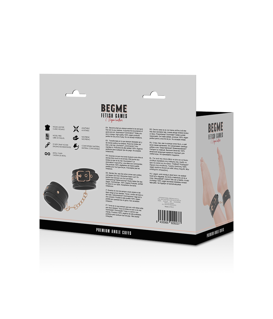 BEGME - BLACK EDITION ESPOSAS PARA TOBILLOS CON FORRO DE NEOPRENO