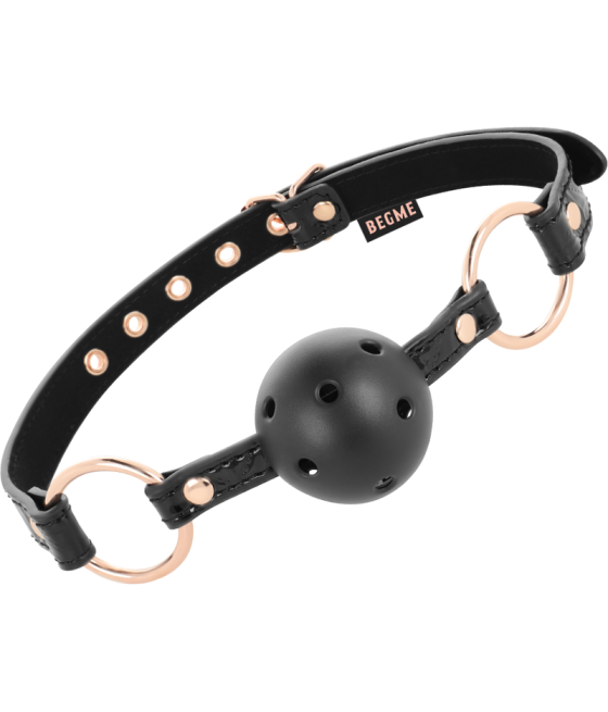 BEGME - BLACK EDITION BALL GAG VEGAN LEATHER