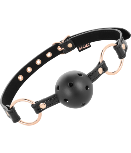 BEGME - BLACK EDITION BALL GAG VEGAN LEATHER