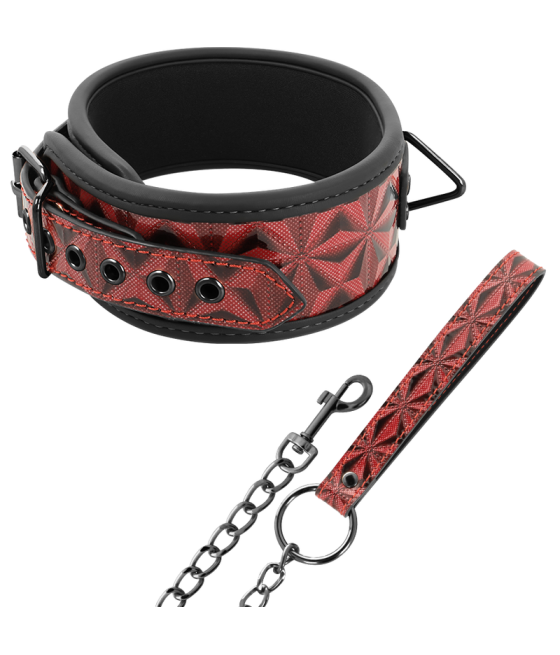 BEGME - RED EDITION COLLAR CUERO VEGANO CON FORRO DE NEOPRENO