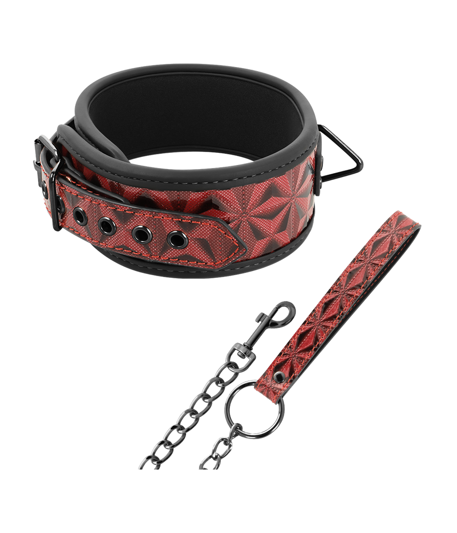 BEGME - COLLARE IN PELLE VEGANA PREMIUM RED EDITION CON FODERA IN NEOPRENE