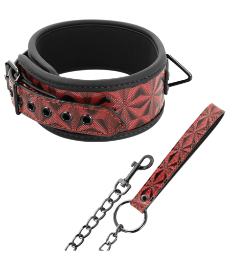 BEGME - COLAR DE COURO VEGANO PREMIUM RED EDITION COM FORRO DE NEOPRENE