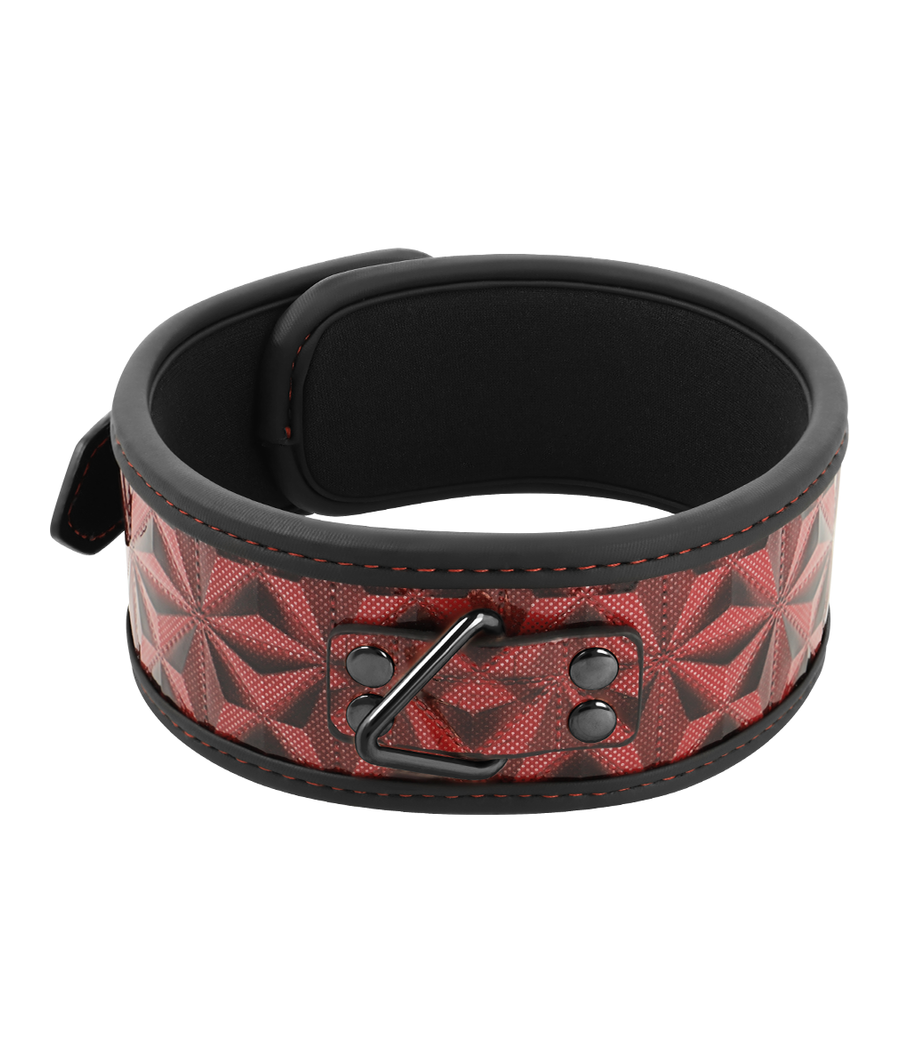 BEGME - COLAR DE COURO VEGANO PREMIUM RED EDITION COM FORRO DE NEOPRENE