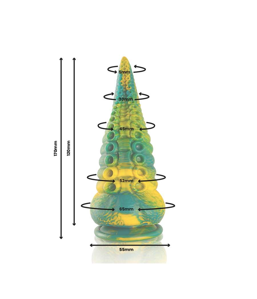 EPIC - CETUS GREEN TENTACLE DILDO SMALL SIZE