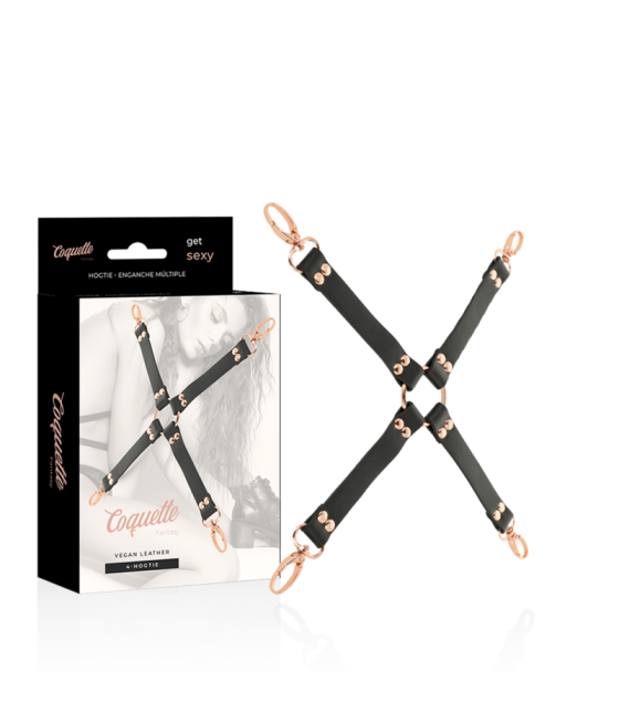 COQUETTE CHIC DESIRE - FANTASY HOG TIE COURO VEGANO