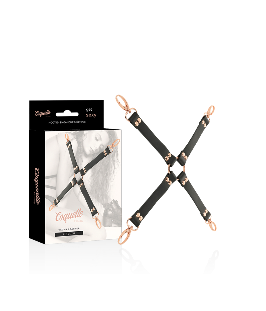 COQUETTE CHIC DESIRE - FANTASY HOG TIE COURO VEGANO