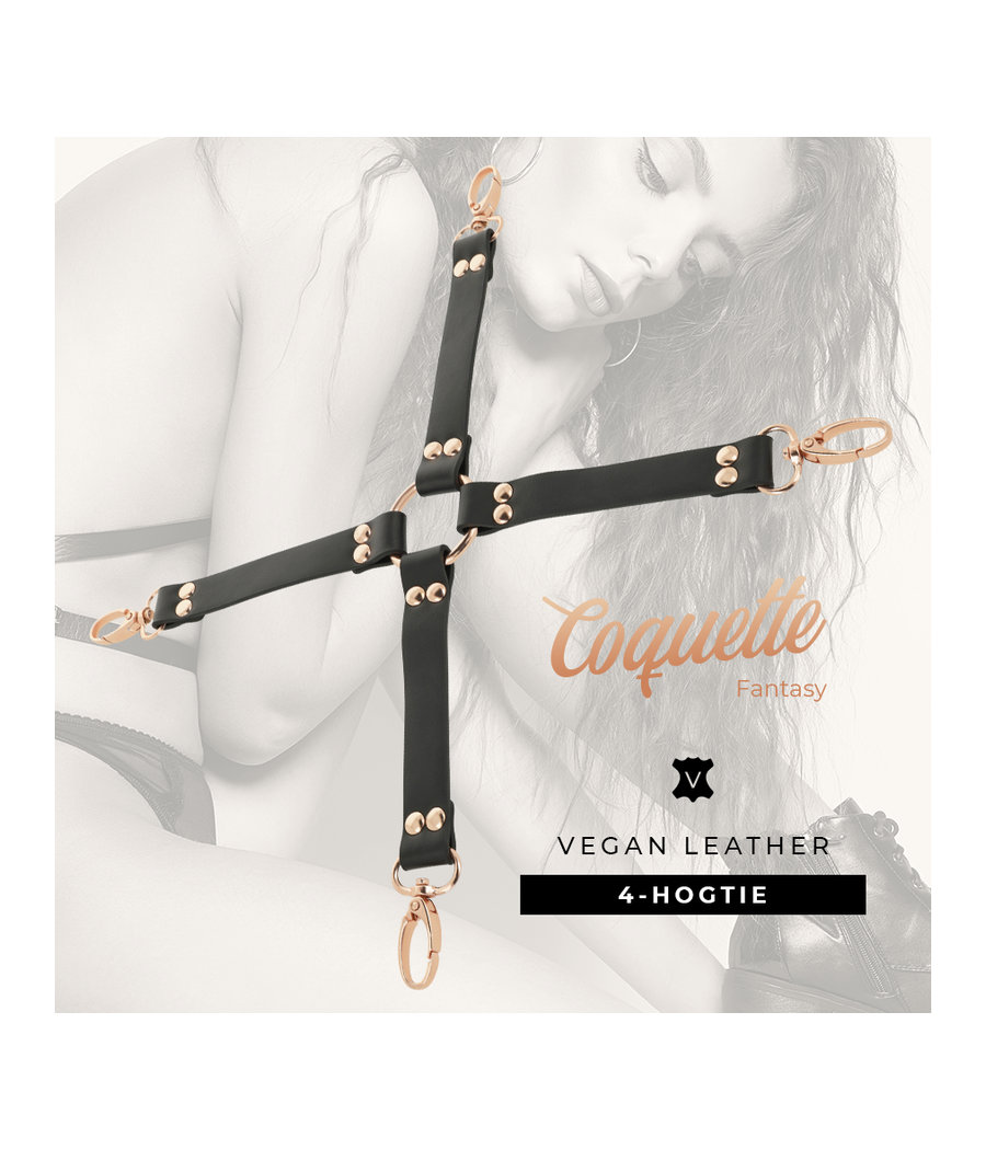 COQUETTE CHIC DESIRE - FANTASY HOG TIE COURO VEGANO