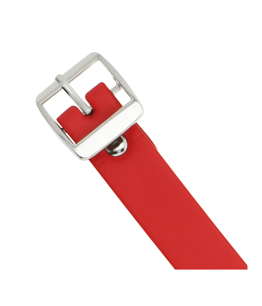 COQUETTE CHIC DESIRE - COLAR DE COURO VEGANO VERMELHO ACESSÓRIO FETISH MULHER