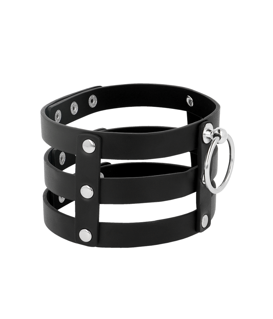 COQUETTE CHIC DESIRE - FETISH STYLE VEGAN LEATHER CHOKER