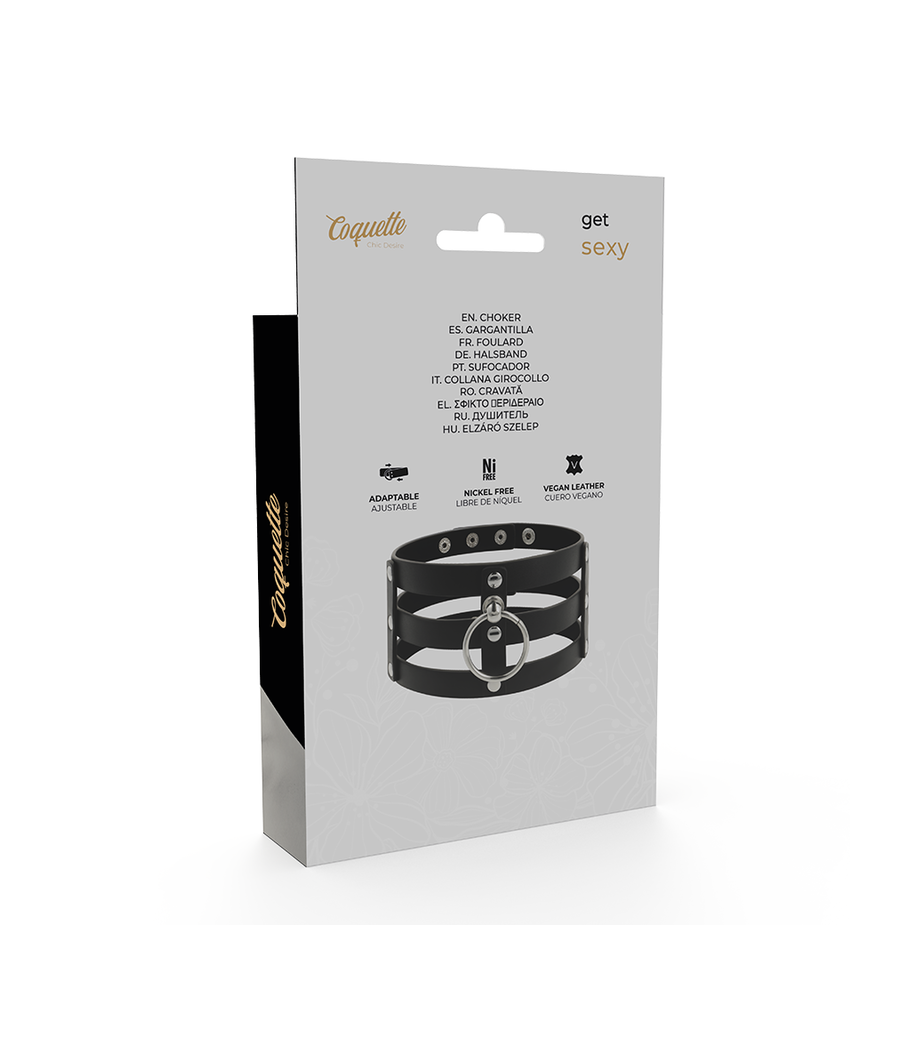 COQUETTE CHIC DESIRE - VEGANES LEDER-HALSBAND IM FETISCH-STIL