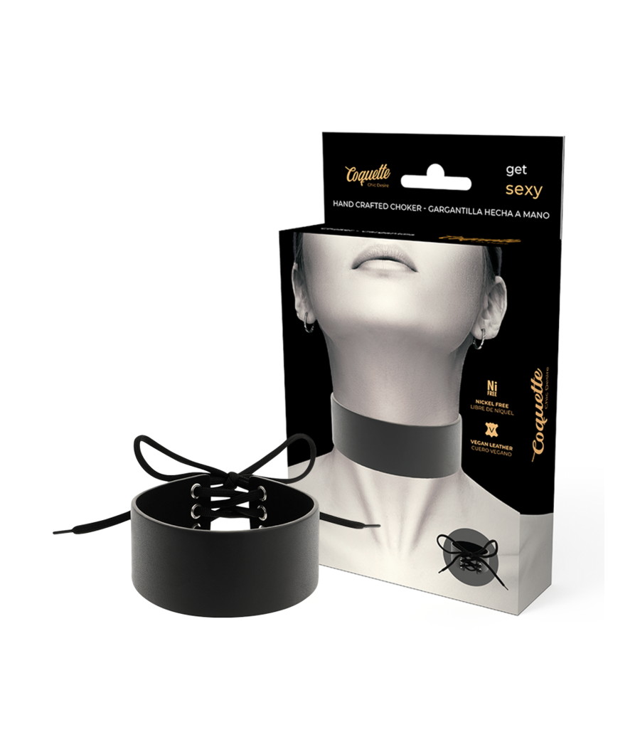 COQUETTE CHIC DESIRE - GARGANTILHA DE COURO VEGANO