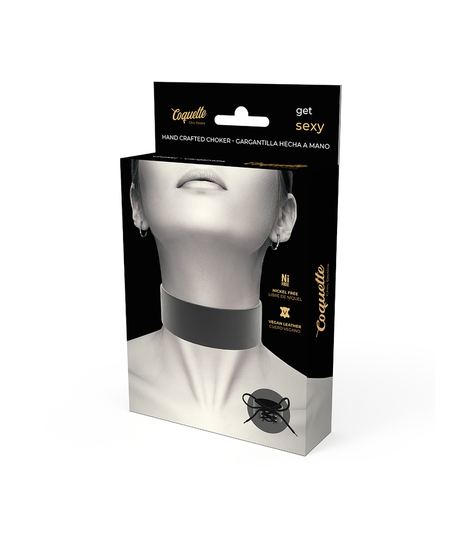 COQUETTE CHIC DESIRE - VEGAN LEATHER CHOKER