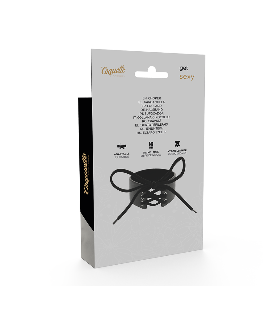 COQUETTE CHIC DESIRE - CHOKER CUERO VEGANO