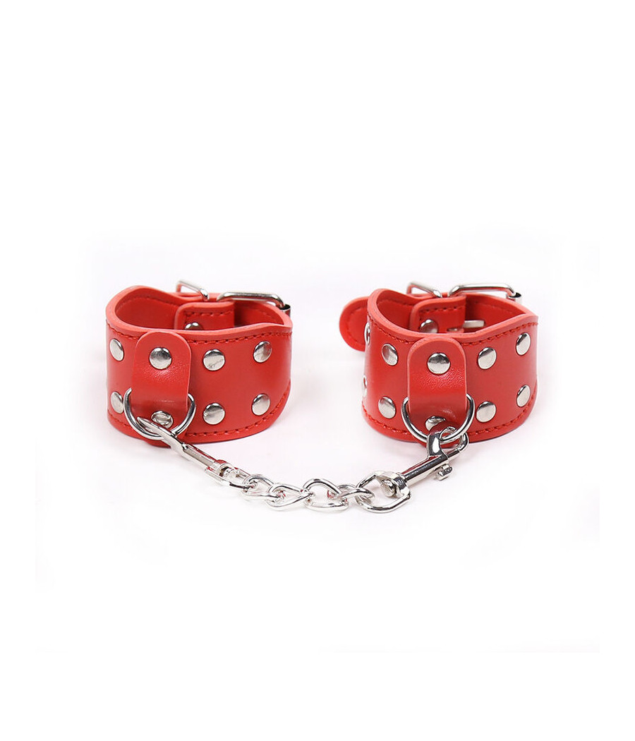 OHMAMA FETISH - VERSTELLBARE HANDSCHELLEN MIT METALLKETTE