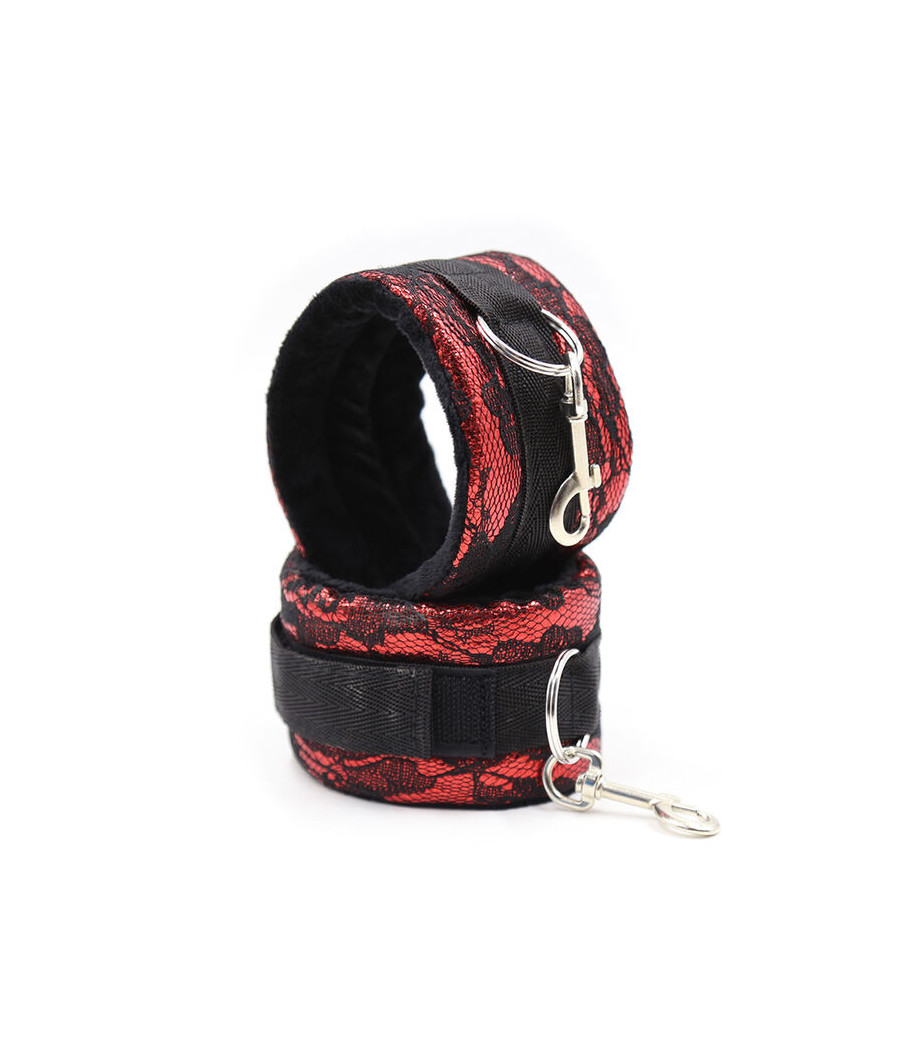 OHMAMA FETISH - MENOTTES EN VELOURS AVEC RUBAN EN NYLON