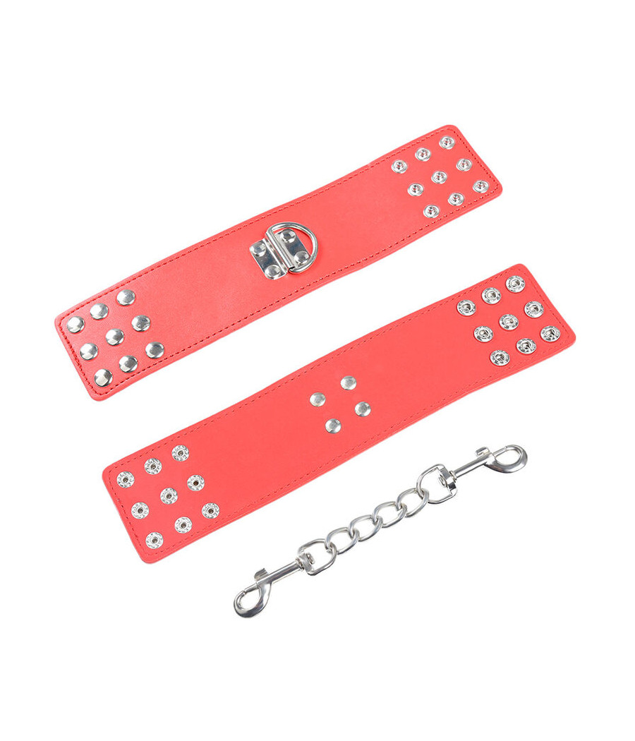 OHMAMA FETISH - MANETTE ROSSE CON CHIUSURA A SCATTO