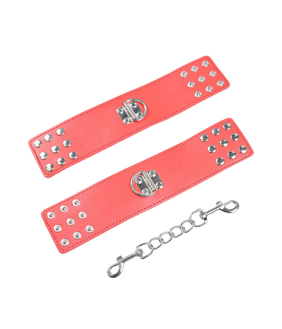 OHMAMA FETISH - MANETTE ROSSE CON CHIUSURA A SCATTO