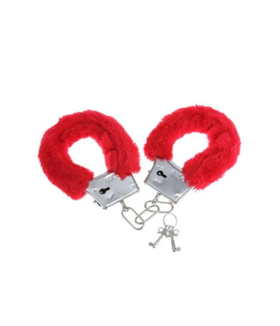 DIABLO PICANTE - ESPOSAS METAL FORRADAS ROJO