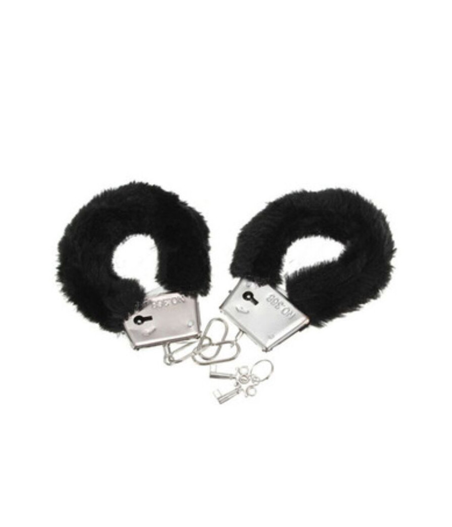 DIABLO PICANTE - PLEASURE FURRY HANDCUFFS BLACK