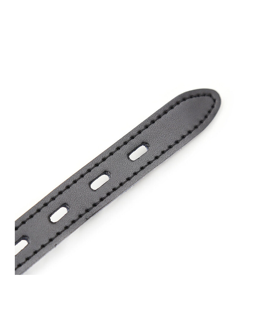 OHMAMA FETISH - SILIKON-BALLGAG MIT LEDERGÜRTEL (VORHÄNGESCHLOSS INKLUSIVE)