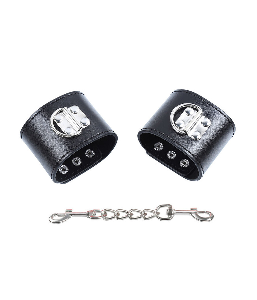 OHMAMA FETISH - WRIST RESTRAINTS SNAP FASTEN METAL