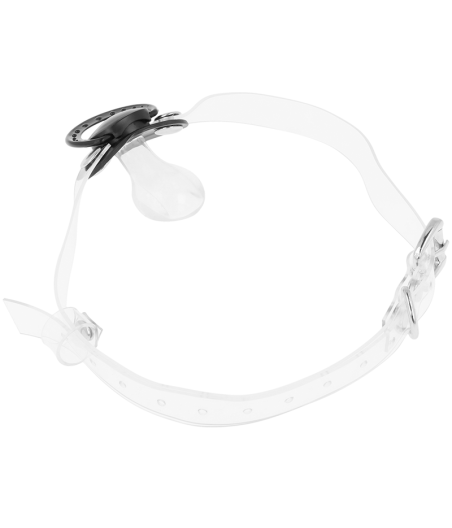 OHMAMA FETISH TRANSPARENT PACIFIER GAG